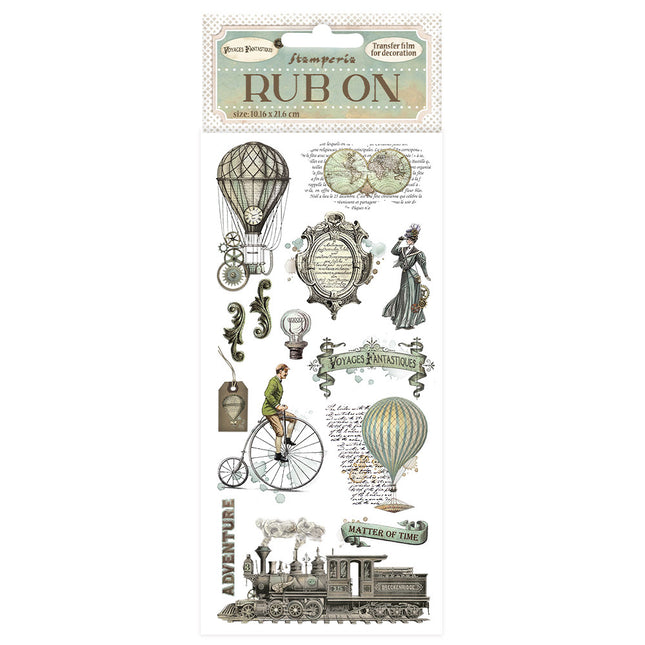 Rub-on cm 10,16x21,6 - Voyages Fantastiques Luftballons
