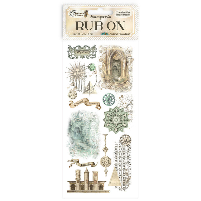 Rub-on 10,16x21,6 cm - Sir Vagabond in Fantasy World Elemente