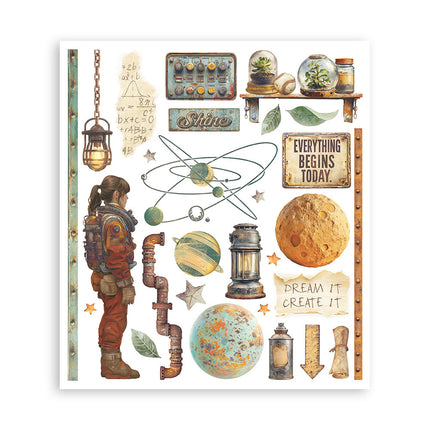 Rub-on Auswahl cm 20,5x23 - 6 Seiten A new Beginning
