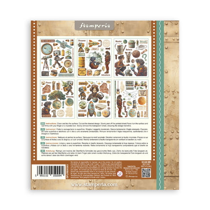 Rub-on Auswahl cm 20,5x23 - 6 Seiten A new Beginning