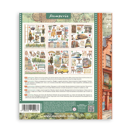 Rub-on Auswahl cm 20,5x23 6 Seiten - Art of Travelling