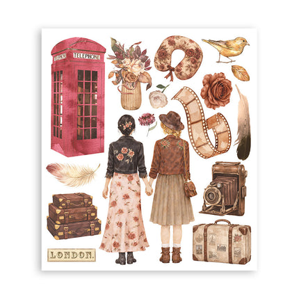 Printed Decorative Rub on selection for Art and Craft cm 20,5x23 - Our Way