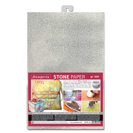 Steinpapier A4 Silber