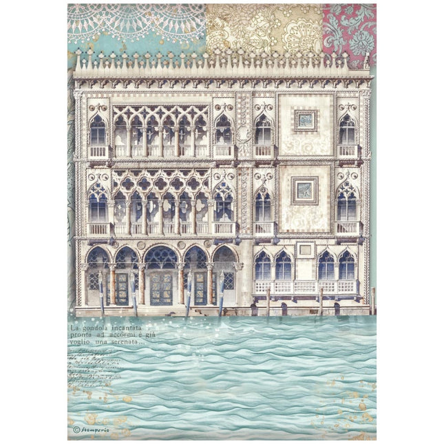 A4 Reispapier verpackt - Venice City of Art Palastmuseum Venedig
