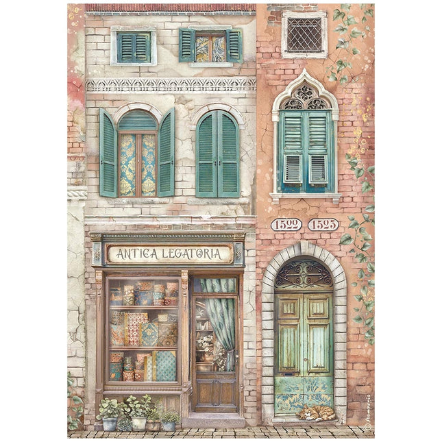 A4 Reispapier verpackt - Venice City of Art Antica Legatoria