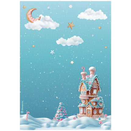 A4 Reispapier verpackt - Candy Christmas Marzipanhaus