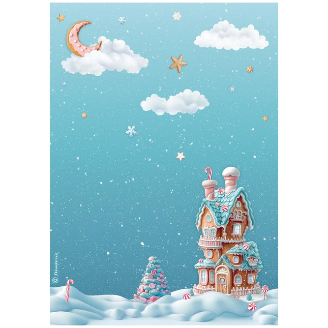 A4 Reispapier verpackt - Candy Christmas Marzipanhaus
