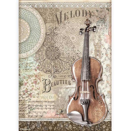 A4 Reispapier Packung - Passion Violine