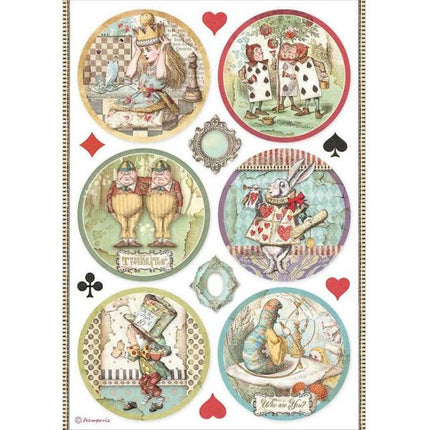 A4 Reispapier verpackt - Alice Runden