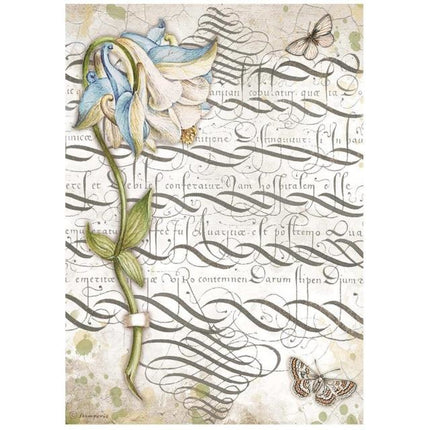 A4 Reispapier-Packung - Romantic Garden House Columbin