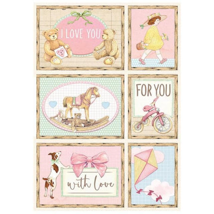 A4 Reispapier-Packung - DayDream Karten Pink