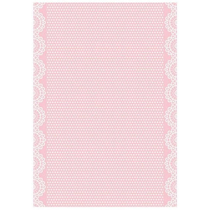 A4 Reispapier-Packung - DayDream Struktur Pink