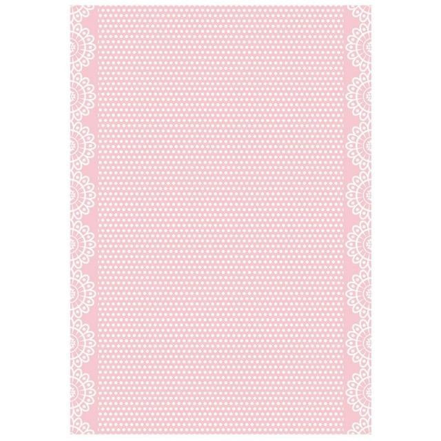 A4 Reispapier-Packung - DayDream Struktur Pink