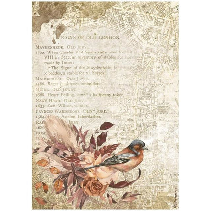 A4 Reispapier Packung - Our way Vogel