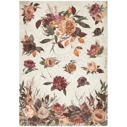 A4 Reispapier Packung - Our way Blumen