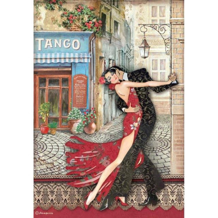 A4 Reispapier Packung - Desire Tango