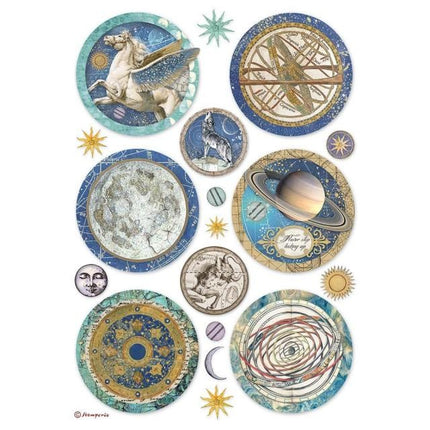 A4 Reispapier Packung - Cosmos Infinity Runden