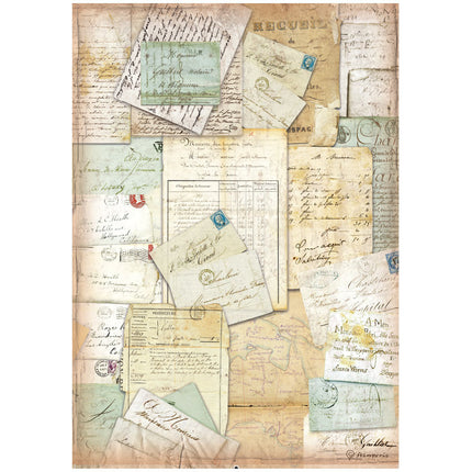 A4 Reispapier verpackt - Around the world Briefe