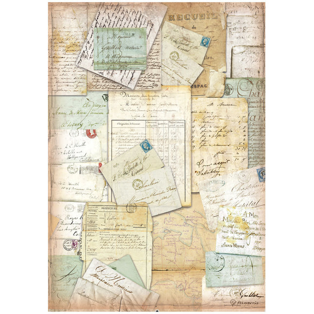 A4 Reispapier verpackt - Around the world Briefe