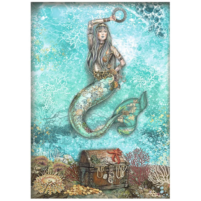 A4 Reispapier verpackt - Songs of the Sea Meerjungfrau