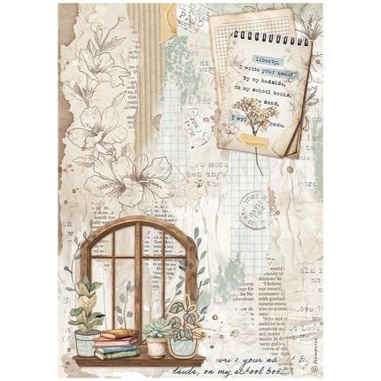 A4 Reispapier verpackt - Create Happiness Secret Diary Fenster