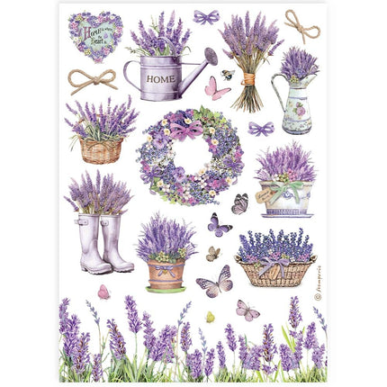 A4 Reispapier verpackt - Provence Accessoires