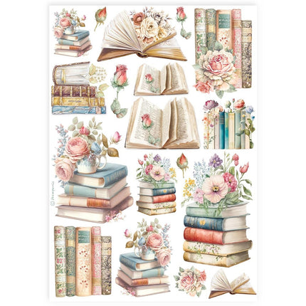 A4 Reispapier Packung - Bücher