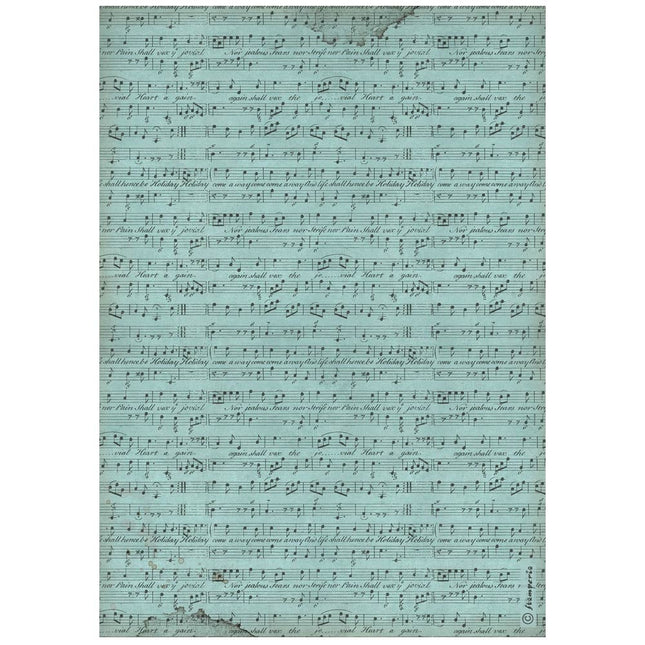 A4 Reispapier verpackt - Musik Partitur