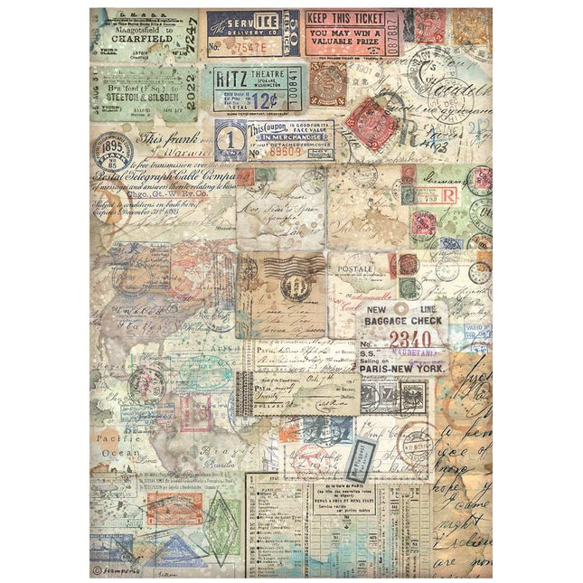 A4 Reispapier verpackt - Art of Travelling Tickets
