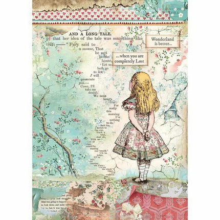 Auswahl 6 Reispapier A4 - Alice Forever