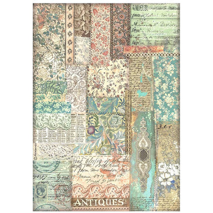 Auswahl 6 Reispapier A4 - Brocante Antiques
