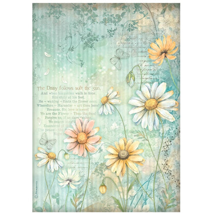 Auswahl 6 Reispapier A4 - Daisy Art