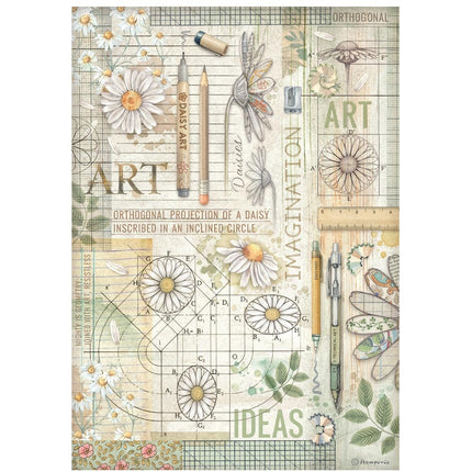 Auswahl 6 Reispapier A4 - Daisy Art