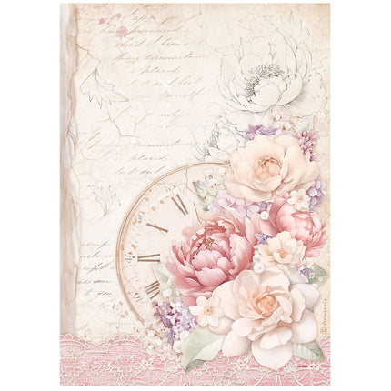 Auswahl 6 Reispapier A4 - Romance Forever