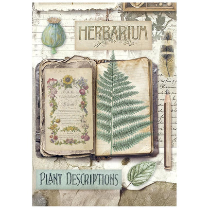 Mini Reispapier A6 8 Blatt Herbarium Silvae
