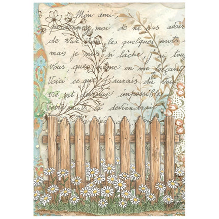 Mini Reispapier A6 8 Blatt Daisy Art