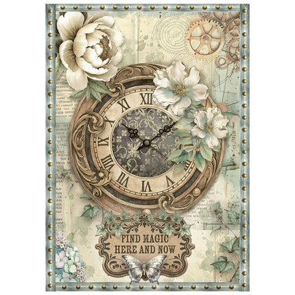 Bedrucktes Mini-Reispapier A6 8 Blätter für Kunst und Handwerk - Gardens of Time
