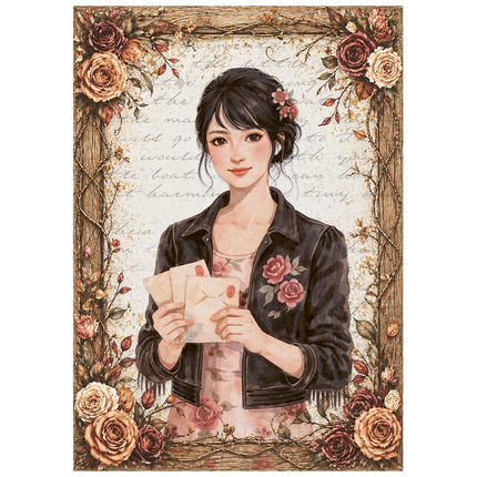 Printed Mini Rice paper A6 8 sheets for Art and Craft - Our Way