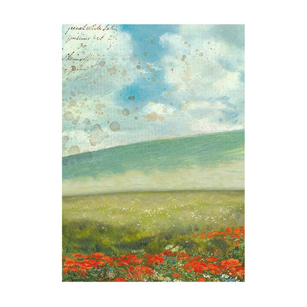 Auswahl 8 Reispapier A6 Hintergründe - Sunflower Art  