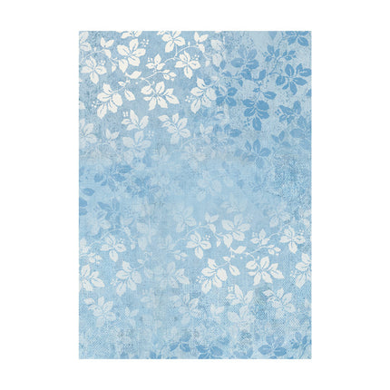 Auswahl 8 Reispapier A6 Hintergründe - Blue Land
