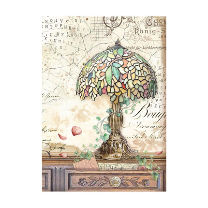 Auswahl 8 Reispapier A6 Hintergründe - Brocante Antiques