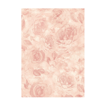 Auswahl 8 Reispapier A6 Hintergründe - Shabby Rose