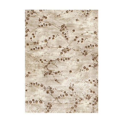 Auswahl 8 Reispapier A6 Hintergründe - Old Lace