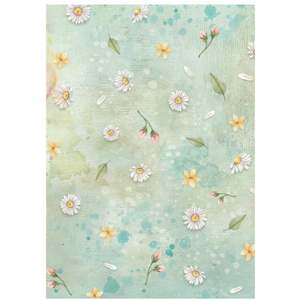Auswahl 8 Reispapier A6 Hintergründe Daisy Art