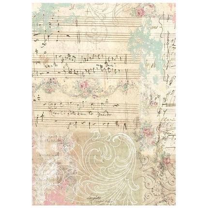 Printed 8 Rice paper A6 backgrounds selection for Art and Craft - Winter Magic
