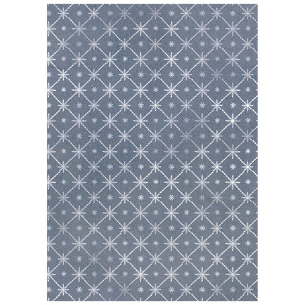 Printed 8 Rice paper A6 backgrounds selection for Art and Craft - Silent Night