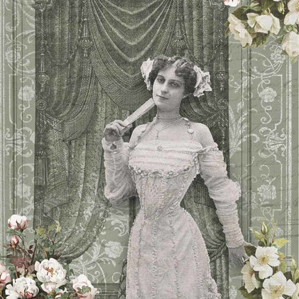 Französische Dame im Grünen Zimmer A4