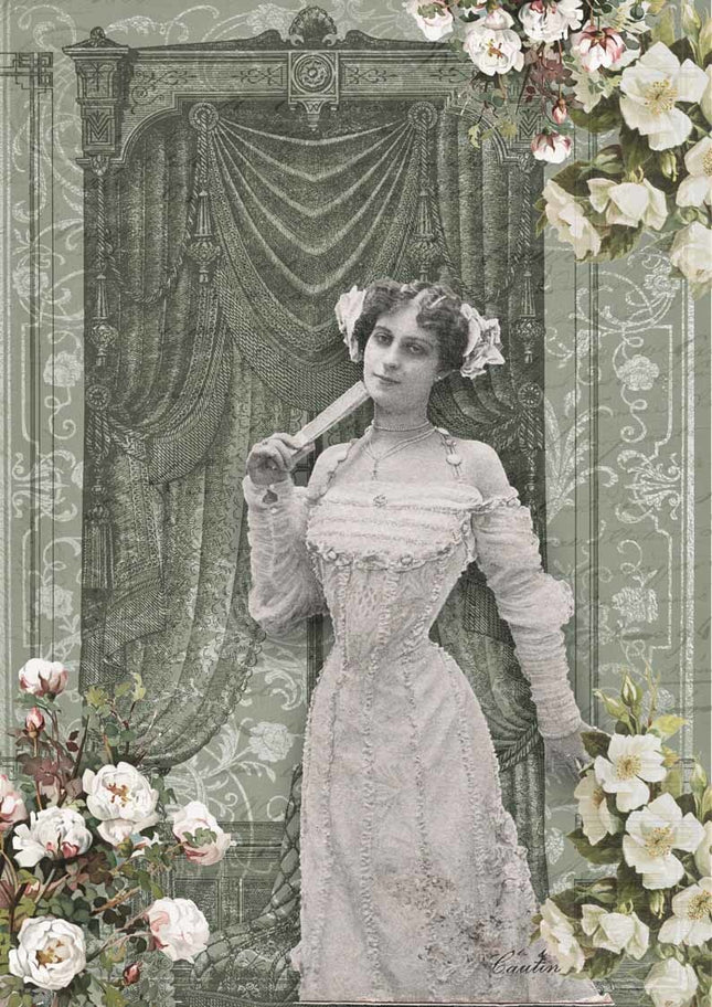 Französische Dame im Grünen Zimmer A4