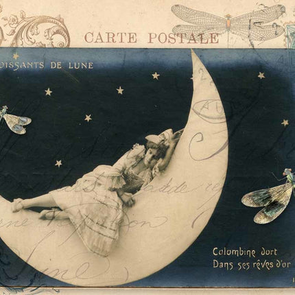 Dame auf dem Mond A4