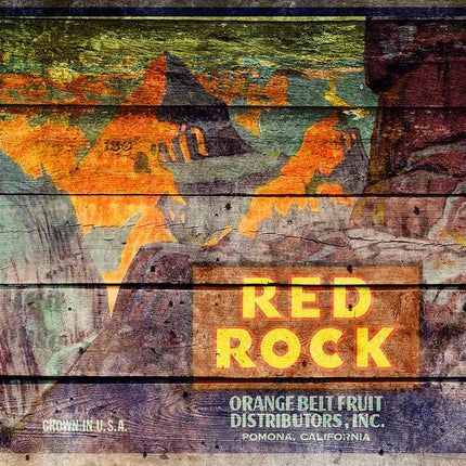 Roter Felsen Antike Kiste A4